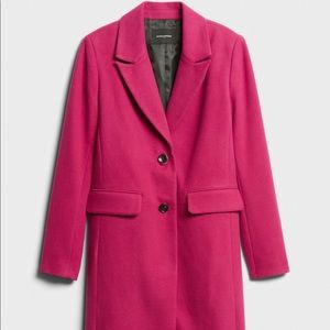 NWT Banana Republic Magenta Coat